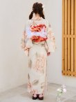 画像15: 【即日発送】ピンクベージュ牡丹浴衣【浴衣３点セット 浴衣/帯/下駄】OBI-g-500-kj-4-OR / HIMO-900-yn-5-IV / HEKO-800-sb-5-W / YA-594-kj-CL / YA-1081-kj-BR / GETA-01-kj-7-P / [YMT] (15)