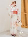 画像13: 【即日発送】ピンクベージュ牡丹浴衣【浴衣３点セット 浴衣/帯/下駄】OBI-g-500-kj-4-OR / HIMO-900-yn-5-IV / HEKO-800-sb-5-W / YA-594-kj-CL / YA-1081-kj-BR / GETA-01-kj-7-P / [YMT] (13)