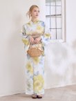 画像14: ヘルシー油彩牡丹浴衣【浴衣３点セット 浴衣/帯/下駄】[YMT] (14)