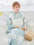 画像15: 洋モダンミントグリーン浴衣 OBI-siwa-200-kj-13-OW / HIMO-900-yn-5-IV / HEKO-800-sb-5-W / YA-1069-kn-W / GETA-01-kj-3-IV/ [YMT] (15)
