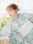 画像18: 洋モダンミントグリーン浴衣 OBI-siwa-200-kj-13-OW / HIMO-900-yn-5-IV / HEKO-800-sb-5-W / YA-1069-kn-W / GETA-01-kj-3-IV/ [YMT] (18)