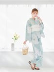 画像6: 洋モダンミントグリーン浴衣 OBI-siwa-200-kj-13-OW / HIMO-900-yn-5-IV / HEKO-800-sb-5-W / YA-1069-kn-W / GETA-01-kj-3-IV/ [YMT] (6)
