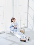 画像11: 水彩ガーベラ柄浴衣 OBI-g-500-kj-8-GY / HIMO-900-yn-5-IV / HEKO-800-sb-8-DusBL / YA-1067-kn-BL / GETA-01-kj-2-BL/ [YMT] (11)