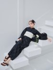画像6: 【予約 / 5月下旬発送予定】アーガイルビジュー浴衣 OBI-siwa-204-wk-12-OW / HIMO-906-yn-PEARL / HEKO-800-sb-5-W / YA-1080-kj-B / GETA-01-kj-1-B/ [yo/YMT] (6)
