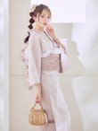 画像18: アーガイルビジュー浴衣【浴衣３点セット 浴衣/帯/下駄】[YMT] (18)