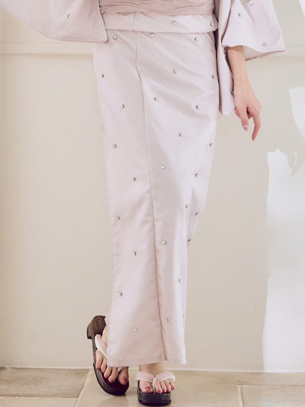 画像25: アーガイルビジュー浴衣【浴衣３点セット 浴衣/帯/下駄】[YMT] (25)