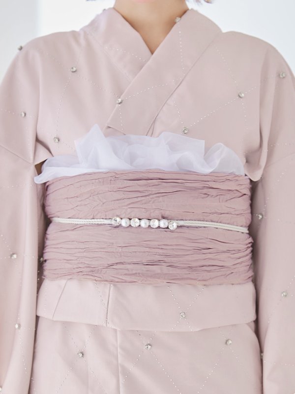 画像13: 【即日発送】アーガイルビジュー浴衣【浴衣３点セット 浴衣/帯/下駄】[YMT] (13)