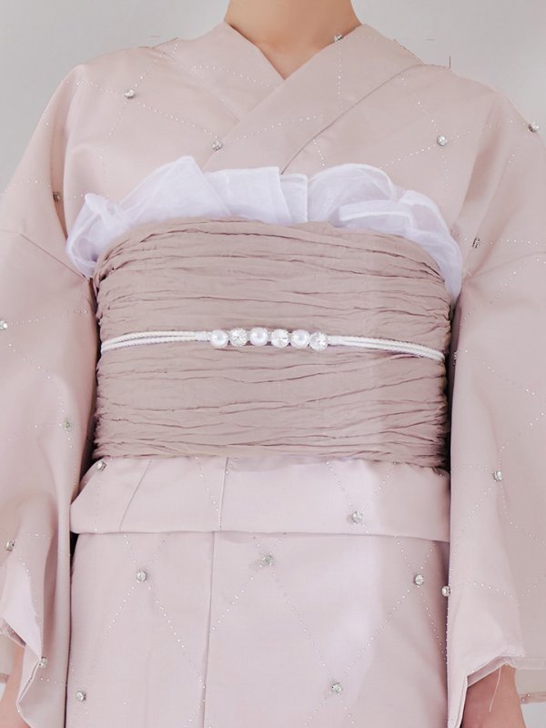 画像15: 【即日発送】アーガイルビジュー浴衣【浴衣３点セット 浴衣/帯/下駄】[YMT] (15)