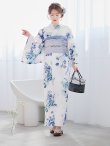 画像5: 【予約 / 5月中旬発送予定】瑠璃色ビオラブーケ浴衣 OBI-g-500-kj-8-GY / HIMO-900-yn-4-GYxGY / HEKO-800-sb-8-DusBL / YA-953-kn-BL / GETA-01-kj-2-BL/ [y/YMT] (5)