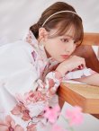 画像13: 【予約 / 5月中旬発送予定】レッドブラウンブーケ浴衣 OBI-siwa-200-kj-8-P / HIMO-900-yn-8-P / HEKO-800-sb-5-W / YA-1079-kj-8-W / GETA-01-kj-7-P/ [y/YMT] (13)