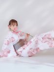 画像11: 【予約 / 5月中旬発送予定】ニュアンスピンク水彩朝顔浴衣 OBI-g-500-kj-7-GYGE / HIMO-900-yn-8-P / HEKO-800-sb-5-W / YA-924-cm-PBE / YA-1081-kj-WPG / GETA-01-kj-7-P / [y/YMT] (11)
