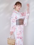 画像6: 【予約 / 5月中旬発送予定】ニュアンスピンク水彩朝顔浴衣 OBI-g-500-kj-7-GYGE / HIMO-900-yn-8-P / HEKO-800-sb-5-W / YA-924-cm-PBE / YA-1081-kj-WPG / GETA-01-kj-7-P / [y/YMT] (6)