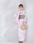 画像8: 【予約 / 5月中旬発送予定】ニュアンスピンク水彩朝顔浴衣 OBI-g-500-kj-7-GYGE / HIMO-900-yn-8-P / HEKO-800-sb-5-W / YA-924-cm-PBE / YA-1081-kj-WPG / GETA-01-kj-7-P / [y/YMT] (8)