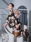 画像17: 【予約 / 5月下旬発送予定】ブラウン地の宵染牡丹浴衣 OBI-g-500-kj-7-GYGE / HIMO-900-yn-7-MOC / HEKO-800-sb-11-MOC / YA-594-kj-CL / GETA-02-ok-4-MOC / [y/YMT] (17)