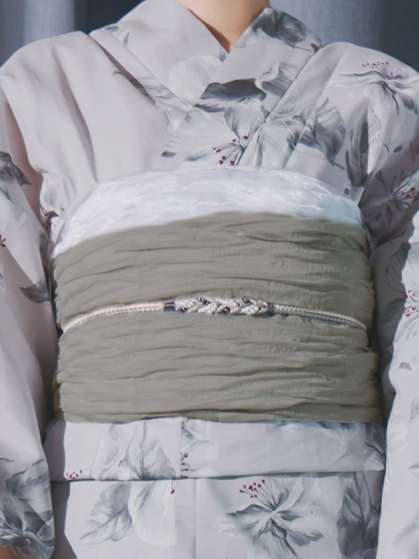 画像16: 【即日発送】クラシカルフラワー大人モード浴衣【浴衣３点セット 浴衣/帯/下駄】[YMT] (16)