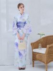 画像14: アンティークブルーローズ浴衣 OBI-g-500-kj-9-NV / HIMO-906-yn-PEARL / HEKO-800-sb-5-W / YA-1001-kj-BL / GETA-02-ok-2-IV/ [YMT] (14)
