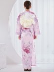 画像16: アンティーク薔薇浴衣【浴衣３点セット 浴衣/帯/下駄】OBI-siwa-200-kj-13-OW / HIMO-900-yn-5-IV / HEKO-800-sb-5-W / YA-1079-kj-8-W / GETA-01-kj-7-P / [YMT] (16)