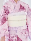 画像17: アンティーク薔薇浴衣【浴衣３点セット 浴衣/帯/下駄】OBI-siwa-200-kj-13-OW / HIMO-900-yn-5-IV / HEKO-800-sb-5-W / YA-1079-kj-8-W / GETA-01-kj-7-P / [YMT] (17)