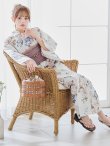 画像18: 【予約 / 5月下旬発送予定】フローラルピンクブルー浴衣 OBI-siwa-204-wk-14-DusP / HIMO-900-yn-8-P / HEKO-800-sb-11-MOC / YA-1077-wk-P / GETA-02-ok-8-RoseP/ [y/OF01] (18)