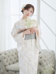 画像7: 【予約 / 5月下旬発送予定】草花模様浴衣 OBI-siwa-202-ok-3-GY / HIMO-900-yn-7-MOC / HEKO-800-sb-11-MOC / YA-1078-wk-IV / YA-1081-kj-W / GETA-02-ok-4-MOC / [y/OF01] (7)