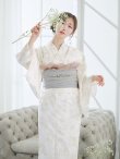 画像8: 【予約 / 5月下旬発送予定】草花模様浴衣 OBI-siwa-202-ok-3-GY / HIMO-900-yn-7-MOC / HEKO-800-sb-11-MOC / YA-1078-wk-IV / YA-1081-kj-W / GETA-02-ok-4-MOC / [y/OF01] (8)