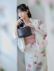 画像11: 【予約 / 5月下旬発送予定】水彩ピンクパープル花柄浴衣 OBI-siwa-200-kj-8-P / HIMO-900-yn-8-P / HEKO-800-sb-5-W / YA-1016-kj-P / GETA-02-ok-8-RoseP / [y/OF01] (11)