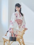 画像14: 【予約 / 5月下旬発送予定】水彩ピンクパープル花柄浴衣 OBI-siwa-200-kj-8-P / HIMO-900-yn-8-P / HEKO-800-sb-5-W / YA-1016-kj-P / GETA-02-ok-8-RoseP / [y/OF01] (14)