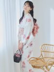 画像3: 【予約 / 5月下旬発送予定】水彩ピンクパープル花柄浴衣 OBI-siwa-200-kj-8-P / HIMO-900-yn-8-P / HEKO-800-sb-5-W / YA-1016-kj-P / GETA-02-ok-8-RoseP / [y/OF01] (3)