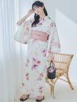 画像8: 【予約 / 5月下旬発送予定】水彩ピンクパープル花柄浴衣 OBI-siwa-200-kj-8-P / HIMO-900-yn-8-P / HEKO-800-sb-5-W / YA-1016-kj-P / GETA-02-ok-8-RoseP / [y/OF01] (8)