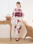 画像13: 【予約 / 5月下旬発送予定】紅色菊花柄浴衣 OBI-siwa-204-wk-15-WR / HIMO-900-yn-4-GYxGY / YA-1002-kj-R / GETA-02-ok-8-RoseP / [yo/OF01] (13)
