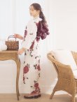 画像14: 【予約 / 5月下旬発送予定】紅色菊花柄浴衣 OBI-siwa-204-wk-15-WR / HIMO-900-yn-4-GYxGY / YA-1002-kj-R / GETA-02-ok-8-RoseP / [yo/OF01] (14)