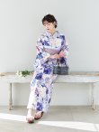 画像10: 【Riuコラボ】【予約/5月中旬発送予定】ブルーアイボリーピオニー浴衣 OBI-siwa-200-kj-11-Rose / HIMO-906-yn-PEARL / HEKO-800-sb-5-WH / YA-1001-kj-BL / YA-1023-wk-P / GETA-01-kj-3-IV [YMT] (10)