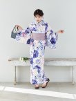 画像6: 【Riuコラボ】【予約/5月中旬発送予定】ブルーアイボリーピオニー浴衣 OBI-siwa-200-kj-11-Rose / HIMO-906-yn-PEARL / HEKO-800-sb-5-WH / YA-1001-kj-BL / YA-1023-wk-P / GETA-01-kj-3-IV [YMT] (6)