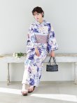 画像9: 【Riuコラボ】【予約/5月中旬発送予定】ブルーアイボリーピオニー浴衣 OBI-siwa-200-kj-11-Rose / HIMO-906-yn-PEARL / HEKO-800-sb-5-WH / YA-1001-kj-BL / YA-1023-wk-P / GETA-01-kj-3-IV [YMT] (9)