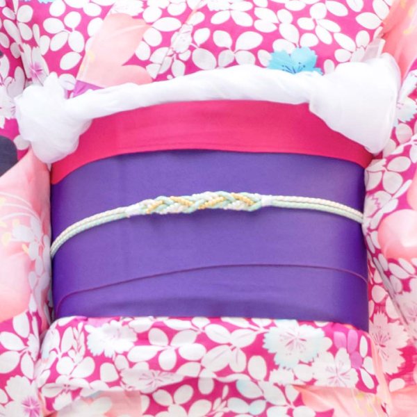 画像4: 【即日発送】【浴衣セール】【浴衣】小花桜模様浴衣セット[HC02] (4)