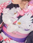 画像5: 【浴衣セール】【浴衣】大輪の菊模様浴衣セット（19obi-4/Yheko-WH/Yhimo-P /CG-17-P）[YMT] (5)