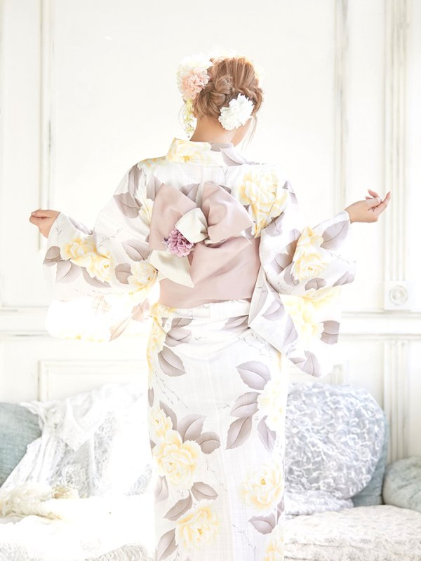 画像8: 【即日発送】【浴衣】グラデ薔薇浴衣セット バラ[HC02] (8)