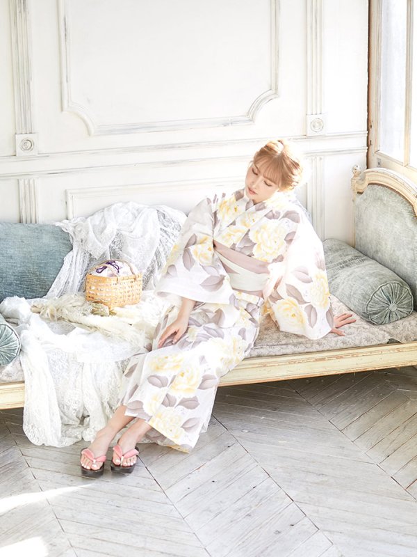 画像9: 【即日発送】【浴衣】グラデ薔薇浴衣セット バラ[HC02] (9)