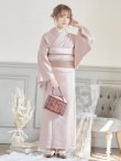 画像4: 【即日発送】【浴衣】ピンク無地浴衣（OBI-hira-100-ok-6-PBExW/ HIMO-900-yn-8-Pearl/ HEKO-800-sb-4-P/ GETA-02-ok-5-P）[YMT] (4)