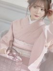 画像5: 【即日発送】【浴衣】ピンク無地浴衣（OBI-hira-100-ok-6-PBExW/ HIMO-900-yn-8-Pearl/ HEKO-800-sb-4-P/ GETA-02-ok-5-P）[YMT] (5)