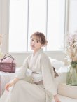 画像9: 【即日発送】【浴衣】白地和モダン浴衣（OBI-hira-100-ok-1-BE/ HIMO-900-yn-8-Pearl/ Yobi-030-WH/ GETA-02-ok-2-IV）[YMT] (9)