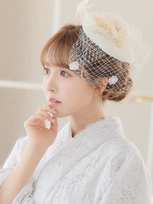 画像6: 【即日発送】【浴衣セール】白レース浴衣 【浴衣３点セット 浴衣/帯/下駄】[YMT] (6)