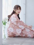 画像13: 【即日発送】【浴衣】くすみピンク地のホワイト牡丹浴衣【浴衣３点セット 浴衣/帯/下駄】[YMT] (13)