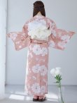 画像15: 【即日発送】【浴衣】くすみピンク地のホワイト牡丹浴衣【浴衣３点セット 浴衣/帯/下駄】[YMT] (15)