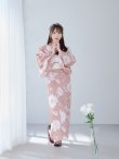画像8: 【即日発送】【浴衣】くすみピンク地のホワイト牡丹浴衣【浴衣３点セット 浴衣/帯/下駄】[YMT] (8)