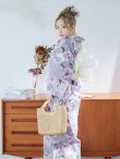 画像11: 【即日発送】大胆に咲き誇る紫×白牡丹浴衣 OBI-siwa-200-kj-13-OW / HIMO-900-yn-4-GYxGY / HEKO-800-sb-5-WH / YA-1029-wk-MVPL / GETA-01-kj-7-P / [YMT] (11)