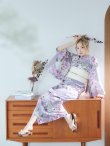 画像13: 【即日発送】大胆に咲き誇る紫×白牡丹浴衣 siwa-k29kj / Yhimo-GYxGY / Yheko-WH / YC-A90-4wk-MauvePL / YG01Pkj / [OF01] (13)
