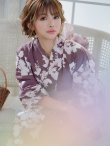 画像7: 【浴衣セール】【浴衣】エンジ×椿ニュアンス浴衣 OBI-siwa-200-kj-11-Rose / HIMO-900-yn-4-GYxGY / YA-1079-kj-2-W / HEKO-800-sb-5-W / GETA-02-ok-7-R [YMT] (7)
