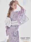 画像3: 【即日発送】ピンク地に線画クラシカルフラワー浴衣 OBI-siwa-202-ok-4-LGY / HIMO-900-yn-4-GYxGY / YA-68-kn-P / HEKO-800-sb-5-W / GETA-02-ok-5-P [YMT] (3)