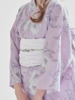 画像5: 【即日発送】ピンク地に線画クラシカルフラワー浴衣 OBI-siwa-202-ok-4-LGY / HIMO-900-yn-4-GYxGY / YA-68-kn-P / HEKO-800-sb-5-W / GETA-02-ok-5-P [YMT] (5)